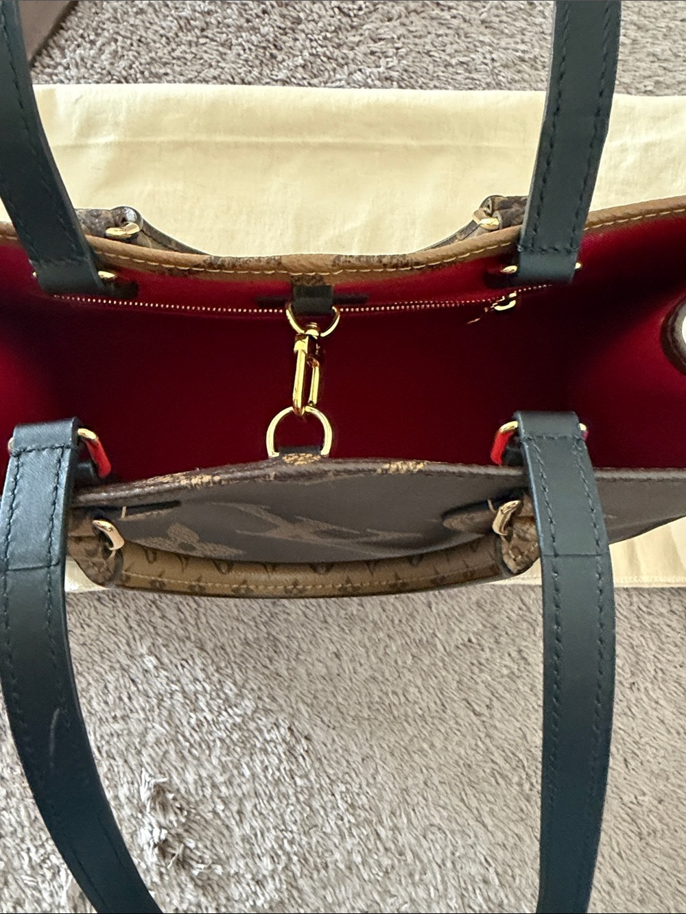 Louis Vuitton Brown Reverse Monogram Medium Canvas Tote. Full set, PRESTINE 🤎 - Picture 6 of 8